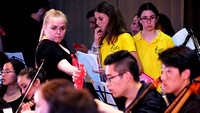 六月二十四。与当地青少年合演第三场音乐会。 June 24, 2017, performing at an elementary school, Valencia, with local orchestra